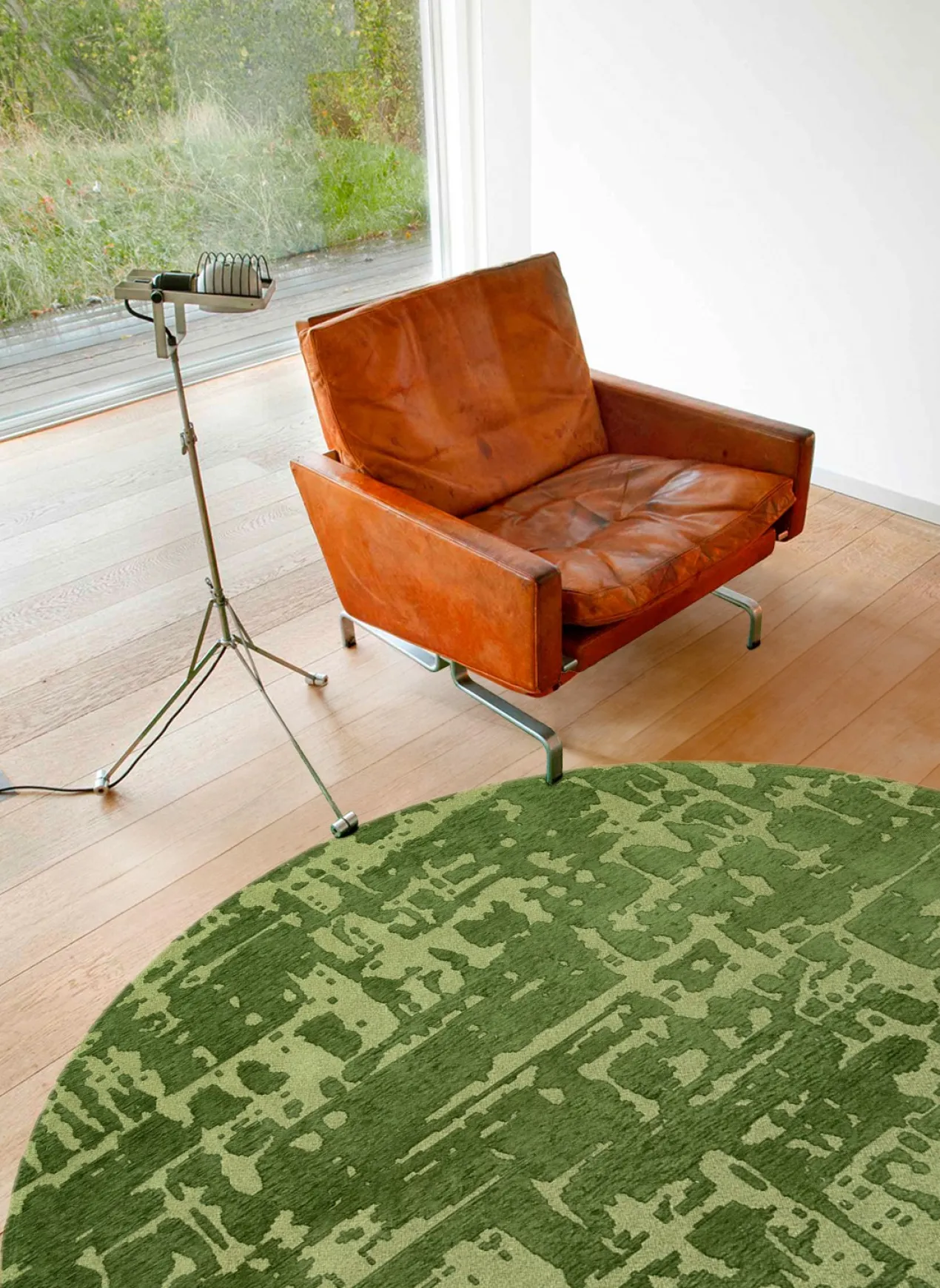 Ecorugs vloerkleed Baobab groen 80x250 cm