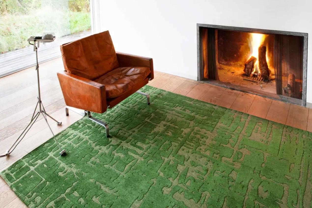 Ecorugs vloerkleed Baobab groen 200x280 cm