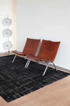 Ecorugs vloerkleed Baobab zwart 80x150 cm