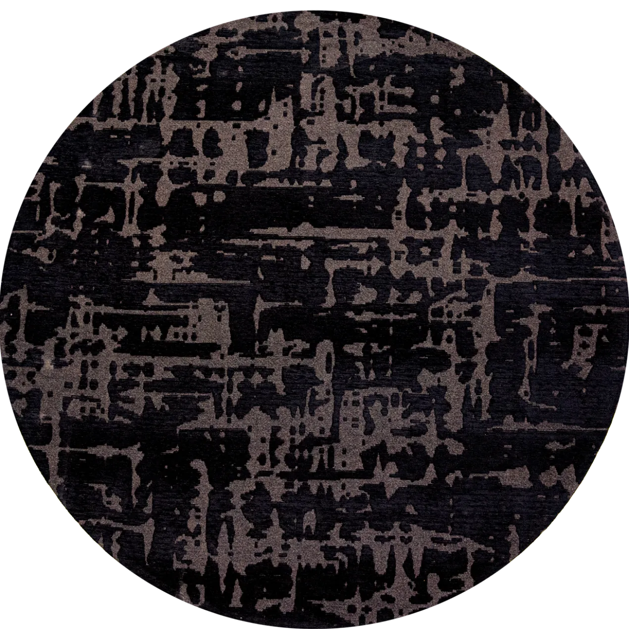 Ecorugs vloerkleed Baobab zwart ∅ 140 cm