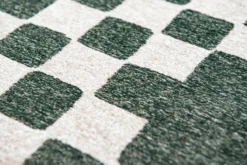 Ecorugs vloerkleed Chess groen 240x340 cm