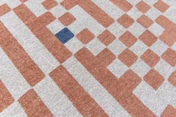 Ecorugs vloerkleed Chess oranje 170x240 cm
