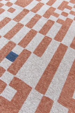 Ecorugs vloerkleed Chess oranje 280x390 cm