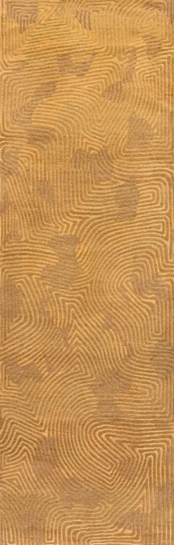Ecorugs vloerkleed Coral goud 80x150 cm 80x250 cm