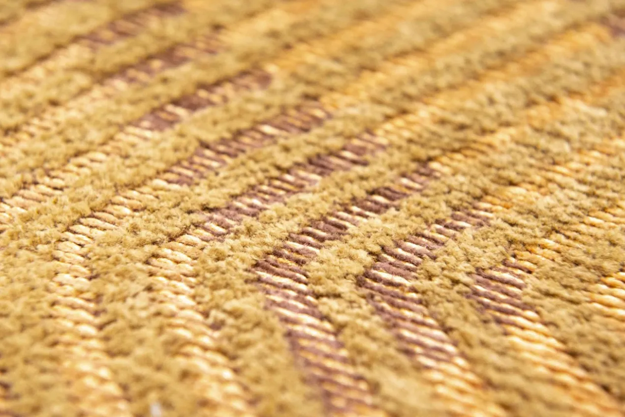 Ecorugs vloerkleed Coral goud 80x150 cm ∅ 140 cm