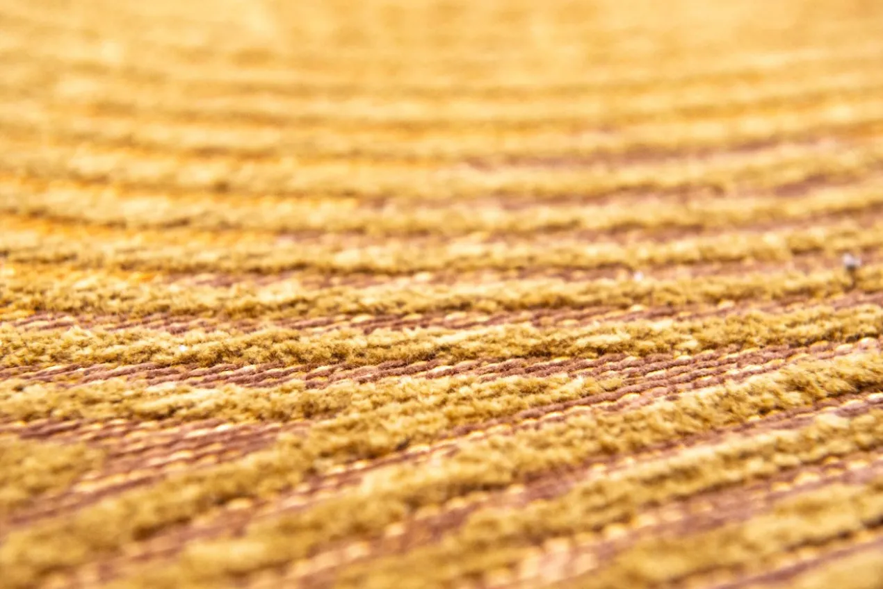 Ecorugs vloerkleed Coral goud 80x150 cm ∅ 140 cm
