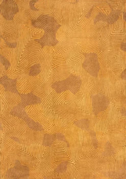 Ecorugs vloerkleed Coral goud 80x150 cm 140x200 cm