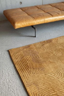 Ecorugs vloerkleed Coral goud 80x150 cm 240x340 cm