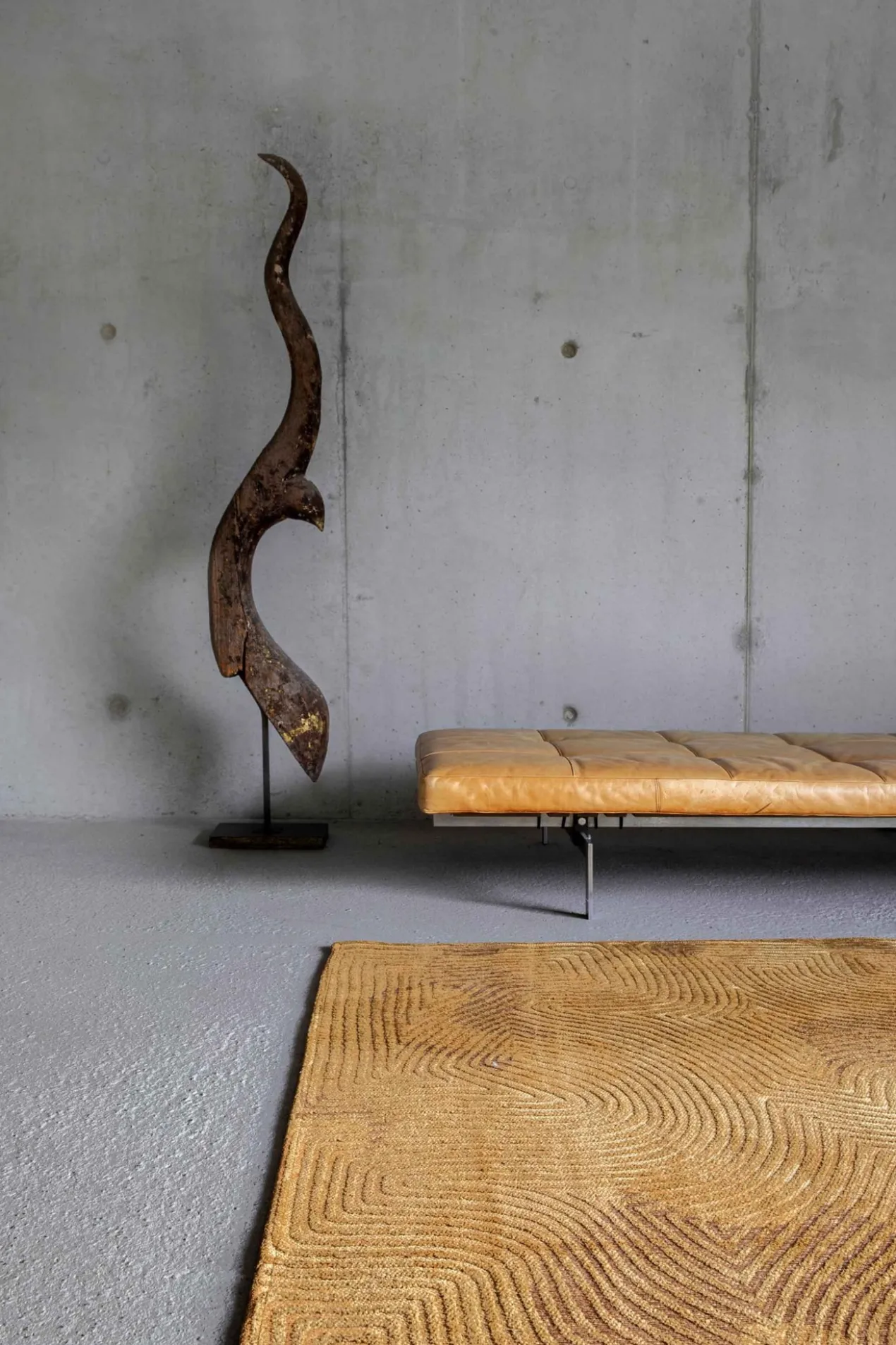 Ecorugs vloerkleed Coral goud 80x150 cm 280x390 cm