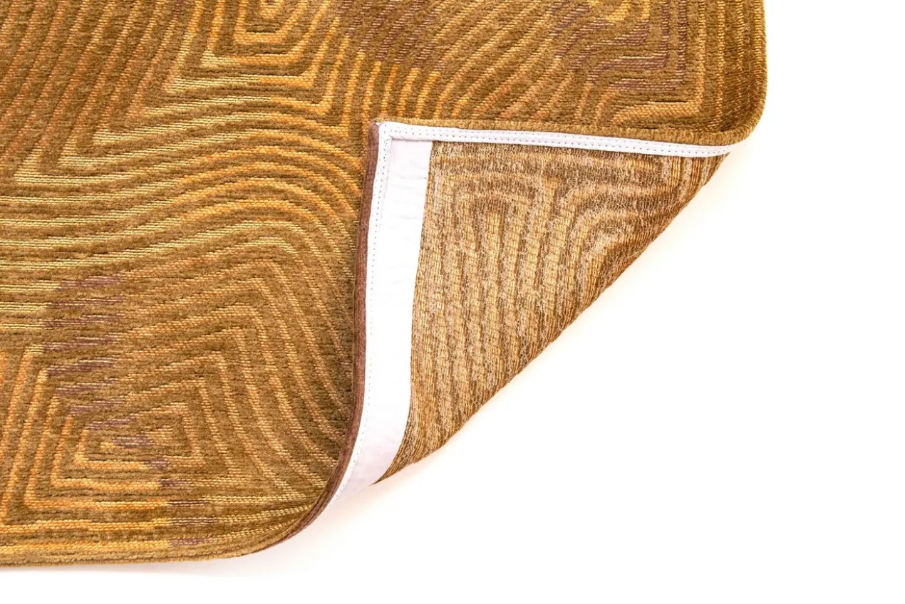 Ecorugs vloerkleed Coral goud 80x150 cm 280x390 cm