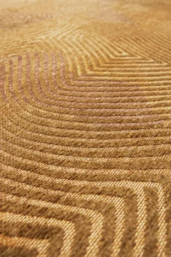 Ecorugs vloerkleed Coral goud 80x150 cm 280x390 cm