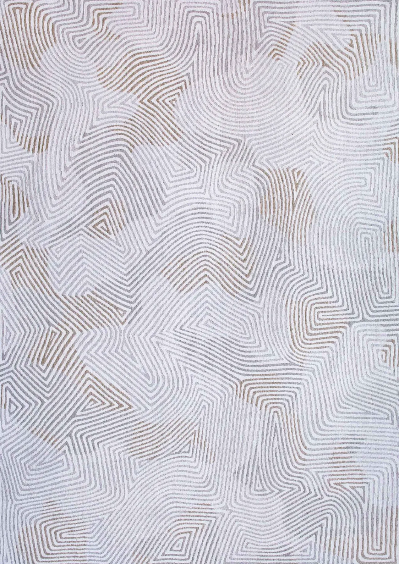 Ecorugs vloerkleed Coral wit 80x150 cm