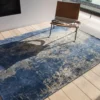 Ecorugs vloerkleed Cracks blauw 80x150 cm