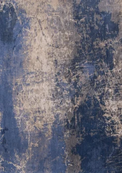 Ecorugs vloerkleed Cracks blauw 80x150 cm