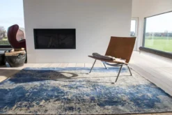 Ecorugs vloerkleed Cracks blauw 170x240 cm