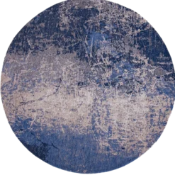 Ecorugs vloerkleed Cracks blauw ∅ 240 cm