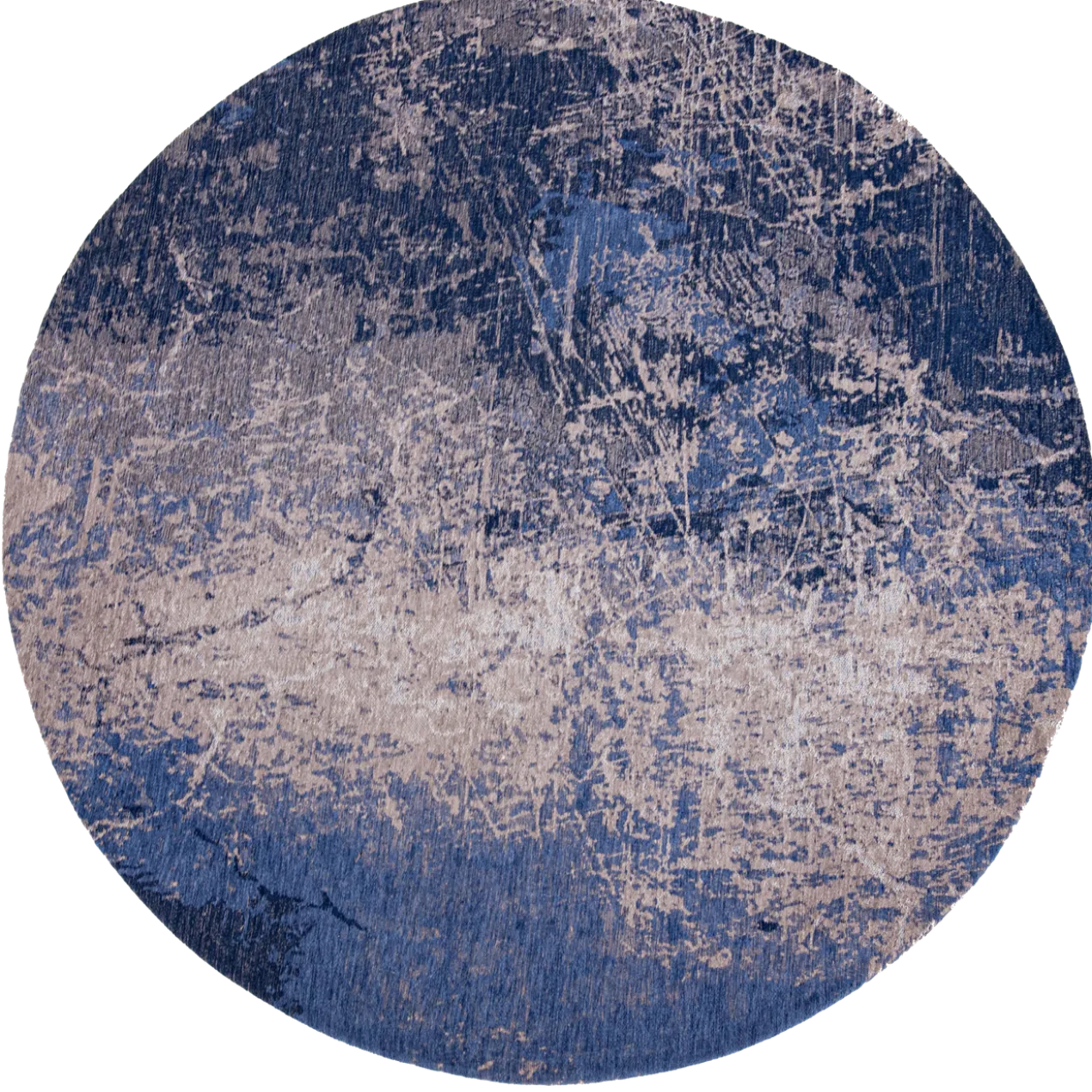Ecorugs vloerkleed Cracks blauw ∅ 240 cm