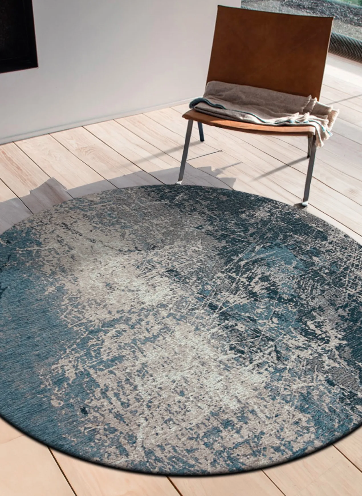 Ecorugs vloerkleed Cracks blauw 240x340 cm