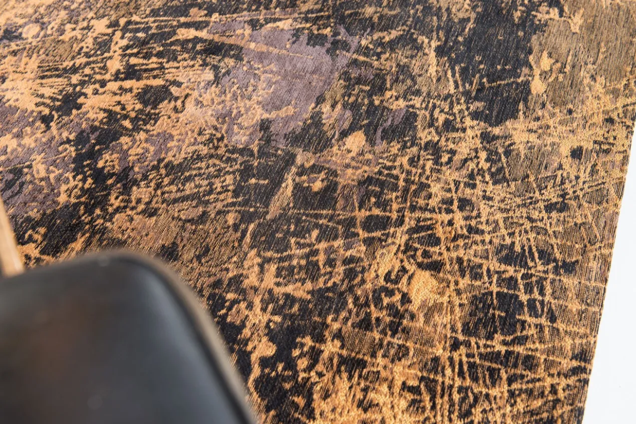 Ecorugs vloerkleed Cracks goud 200x280 cm
