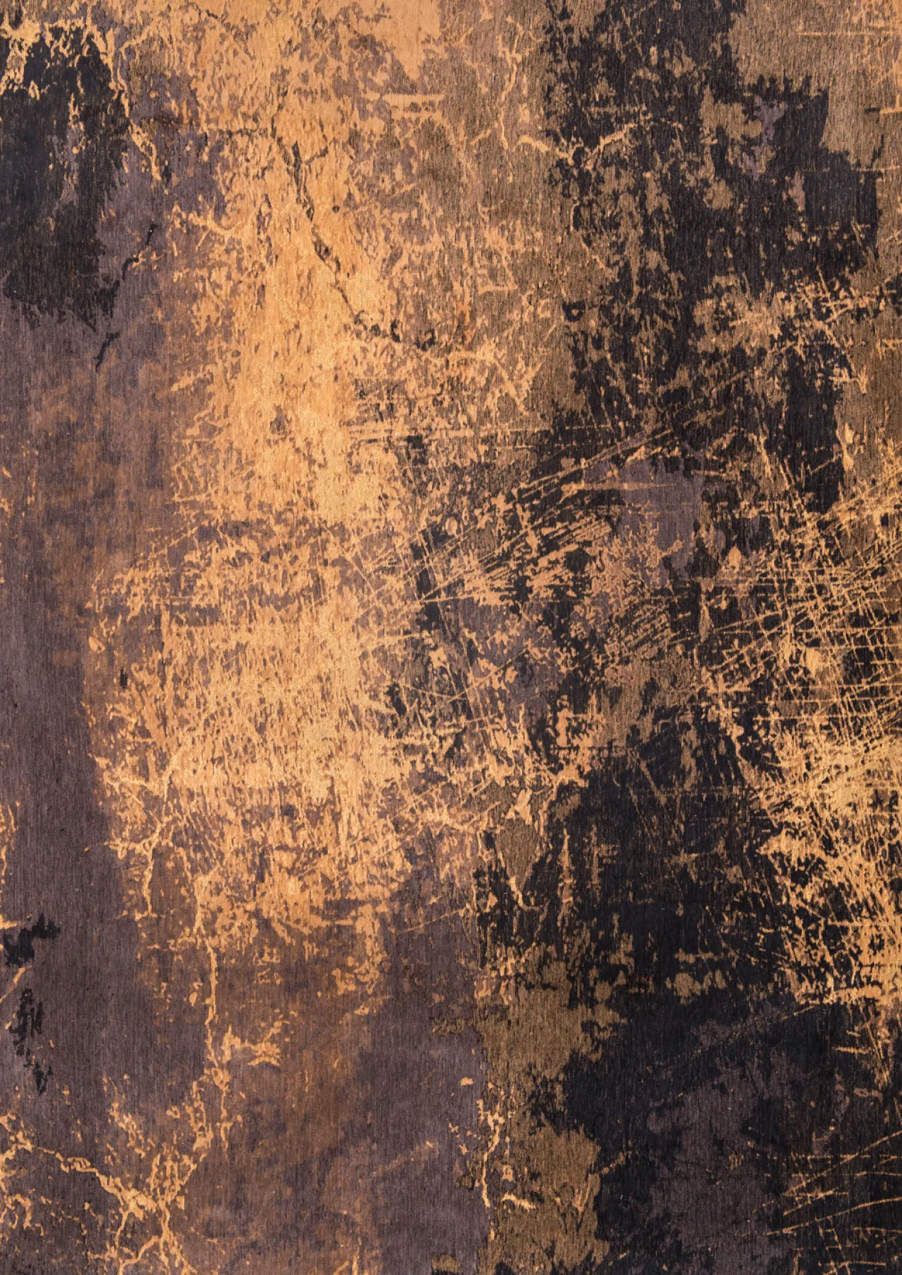 Ecorugs vloerkleed Cracks goud 200x280 cm