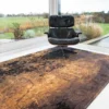 Ecorugs vloerkleed Cracks goud ∅ 240 cm