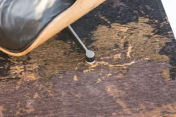 Ecorugs vloerkleed Cracks goud ∅ 240 cm