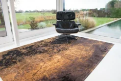Ecorugs vloerkleed Cracks goud 240x340 cm