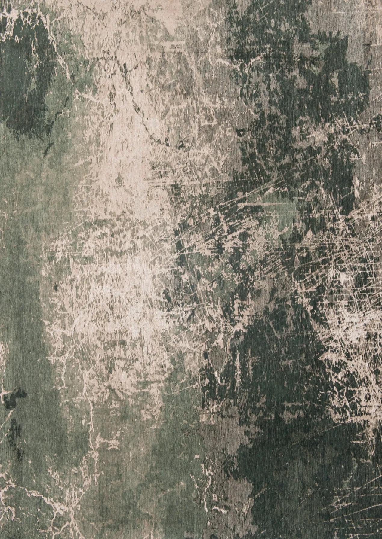 Ecorugs vloerkleed Cracks groen 80x150 cm