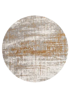 Ecorugs vloerkleed Griff goud ∅ 240 cm