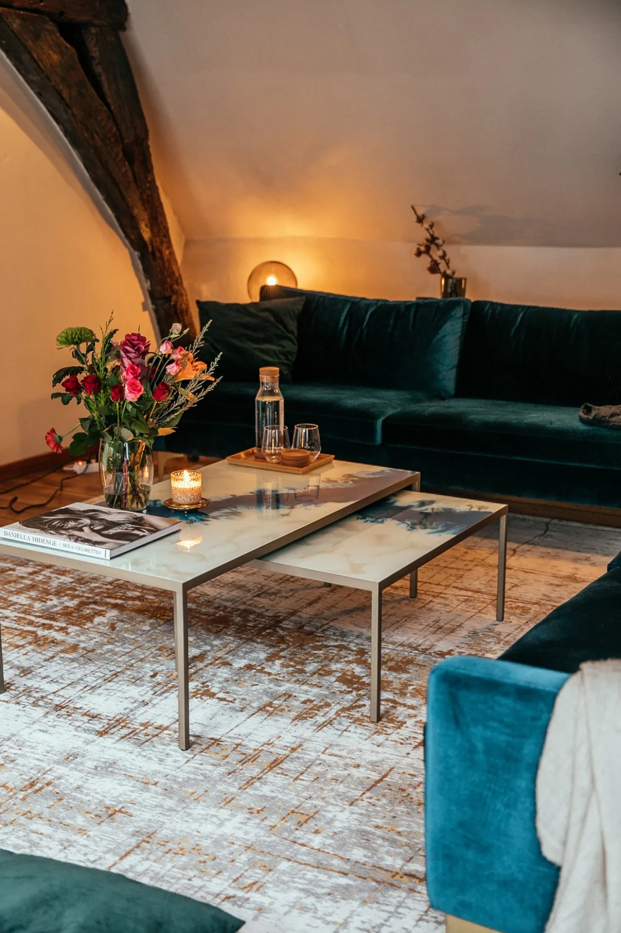 Ecorugs vloerkleed Griff goud ∅ 240 cm