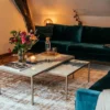 Ecorugs vloerkleed Griff goud 280x390 cm