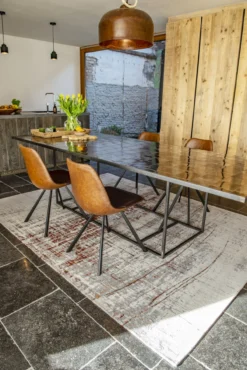 Ecorugs vloerkleed Griff koper ∅ 240 cm