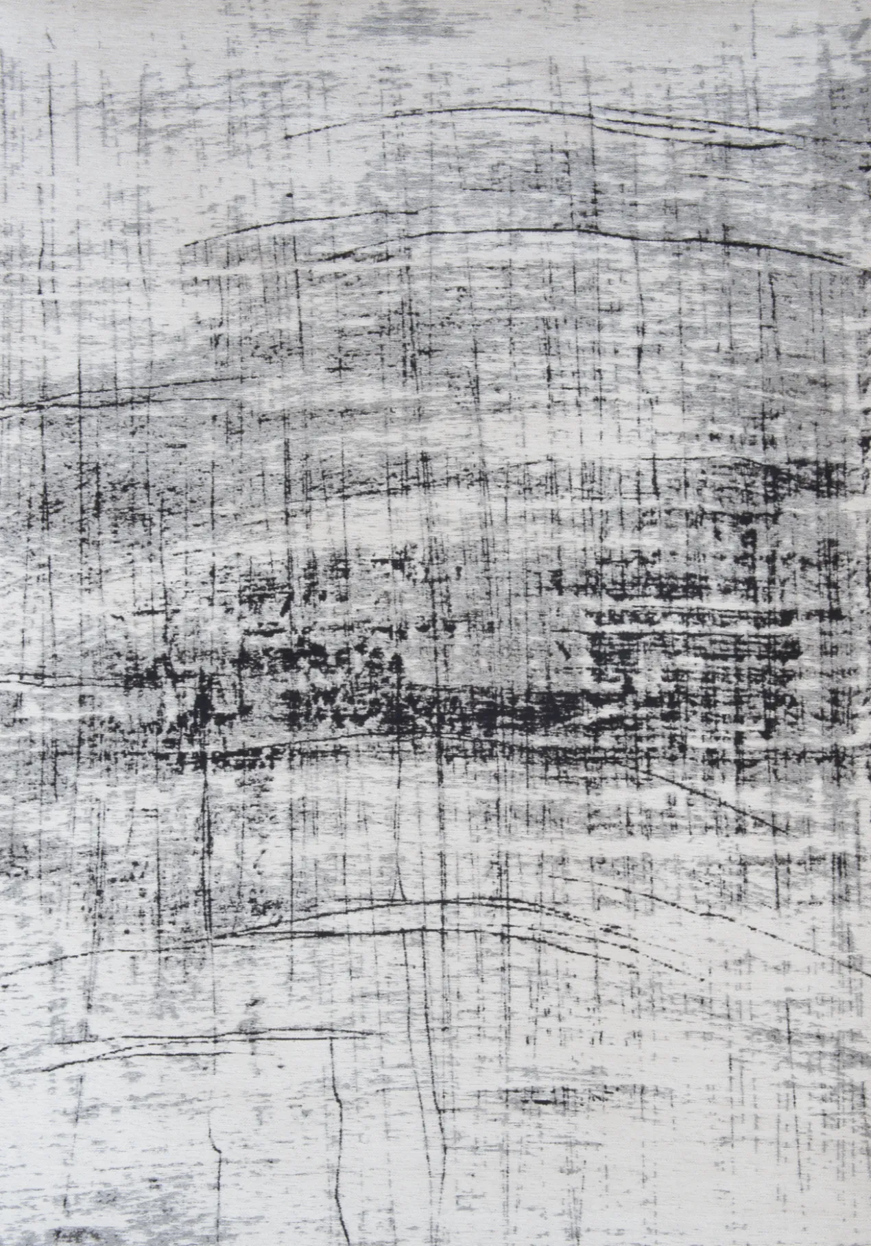 Ecorugs vloerkleed Griff zwart-wit 80x150 cm