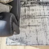 Ecorugs vloerkleed Griff zwart-wit ∅ 140 cm