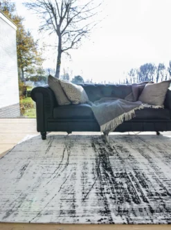 Ecorugs vloerkleed Griff zwart-wit 200x280 cm