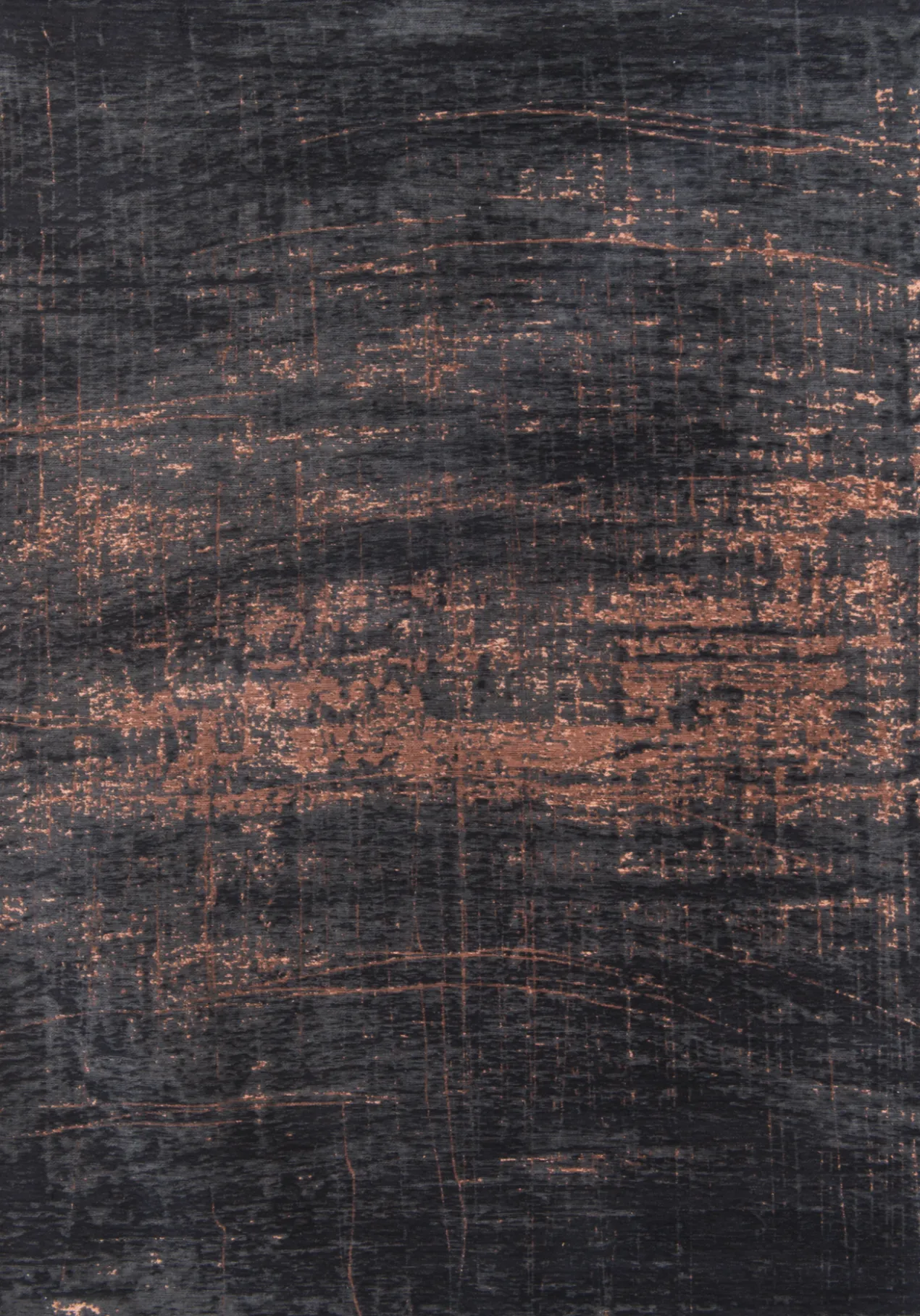 Ecorugs vloerkleed Griff zwart-koper 280x390 cm