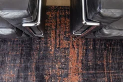 Ecorugs vloerkleed Griff zwart-koper 280x390 cm