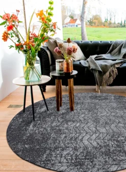 Ecorugs vloerkleed Jacob's Ladder zwart 80x150 cm