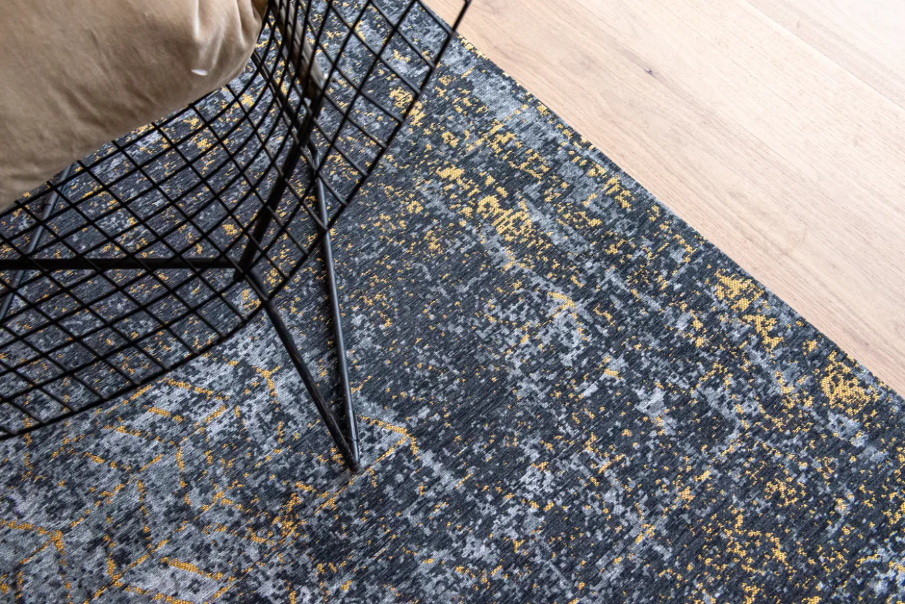 Ecorugs vloerkleed Jacob's Ladder goud ∅ 140 cm