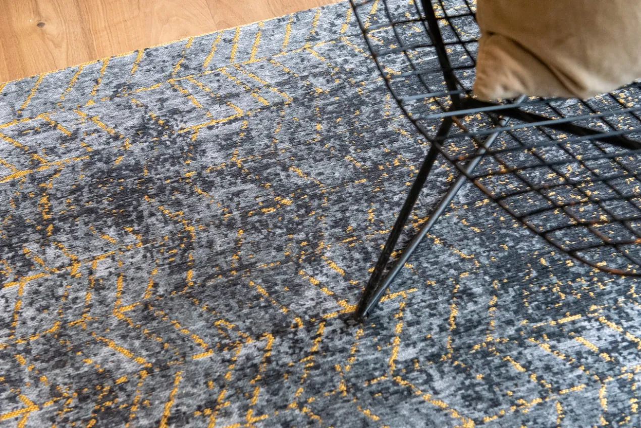 Ecorugs vloerkleed Jacob's Ladder goud ∅ 140 cm