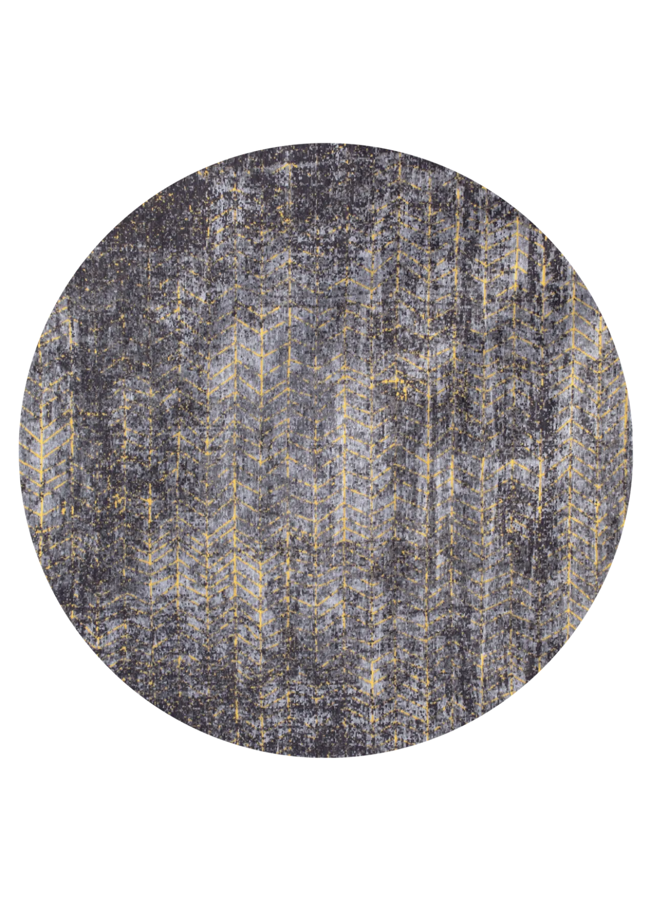 Ecorugs vloerkleed Jacob's Ladder goud ∅ 140 cm