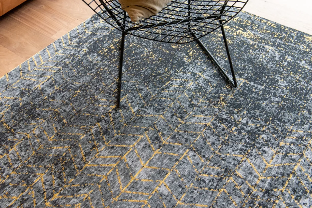 Ecorugs vloerkleed Jacob's Ladder goud 170x240 cm
