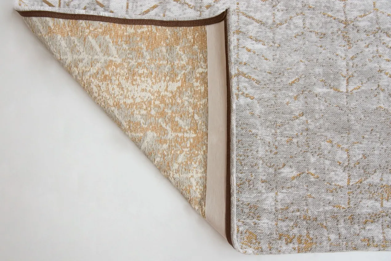 Ecorugs vloerkleed Jacob's Ladder goud 140x200 cm