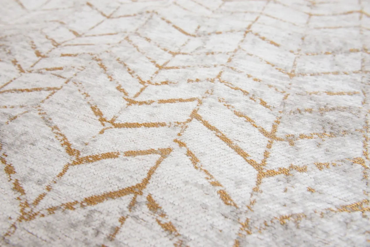 Ecorugs vloerkleed Jacob's Ladder goud ∅ 240 cm