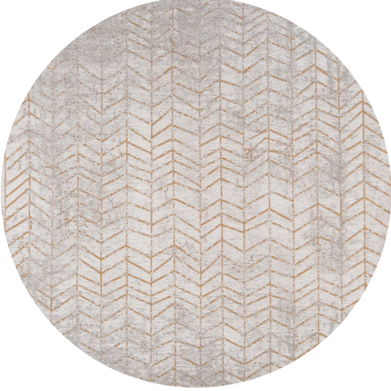 Ecorugs vloerkleed Jacob's Ladder goud ∅ 240 cm