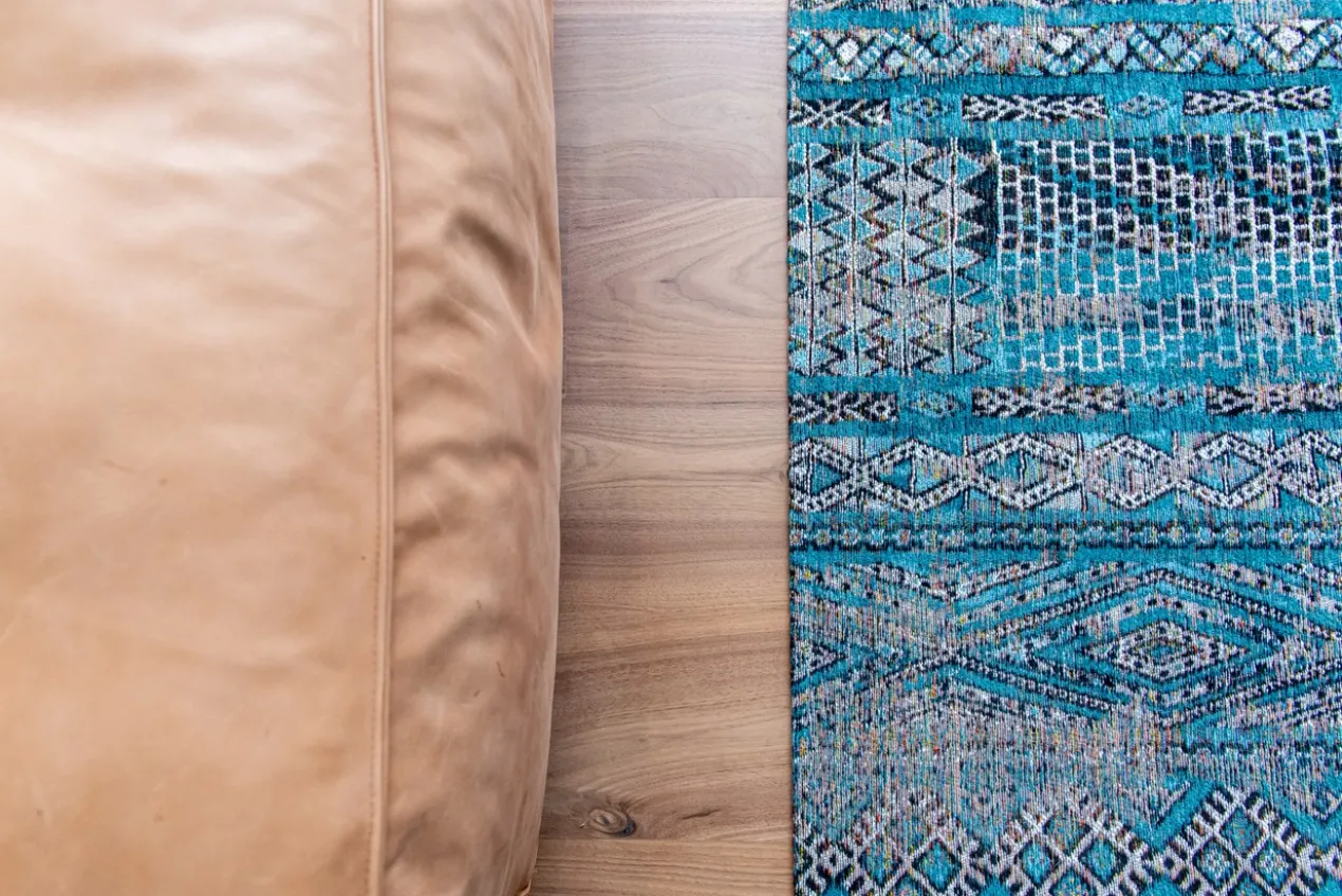Ecorugs vloerkleed Kilim blauw 140x200 cm
