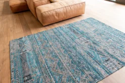 Ecorugs vloerkleed Kilim blauw 200x280 cm