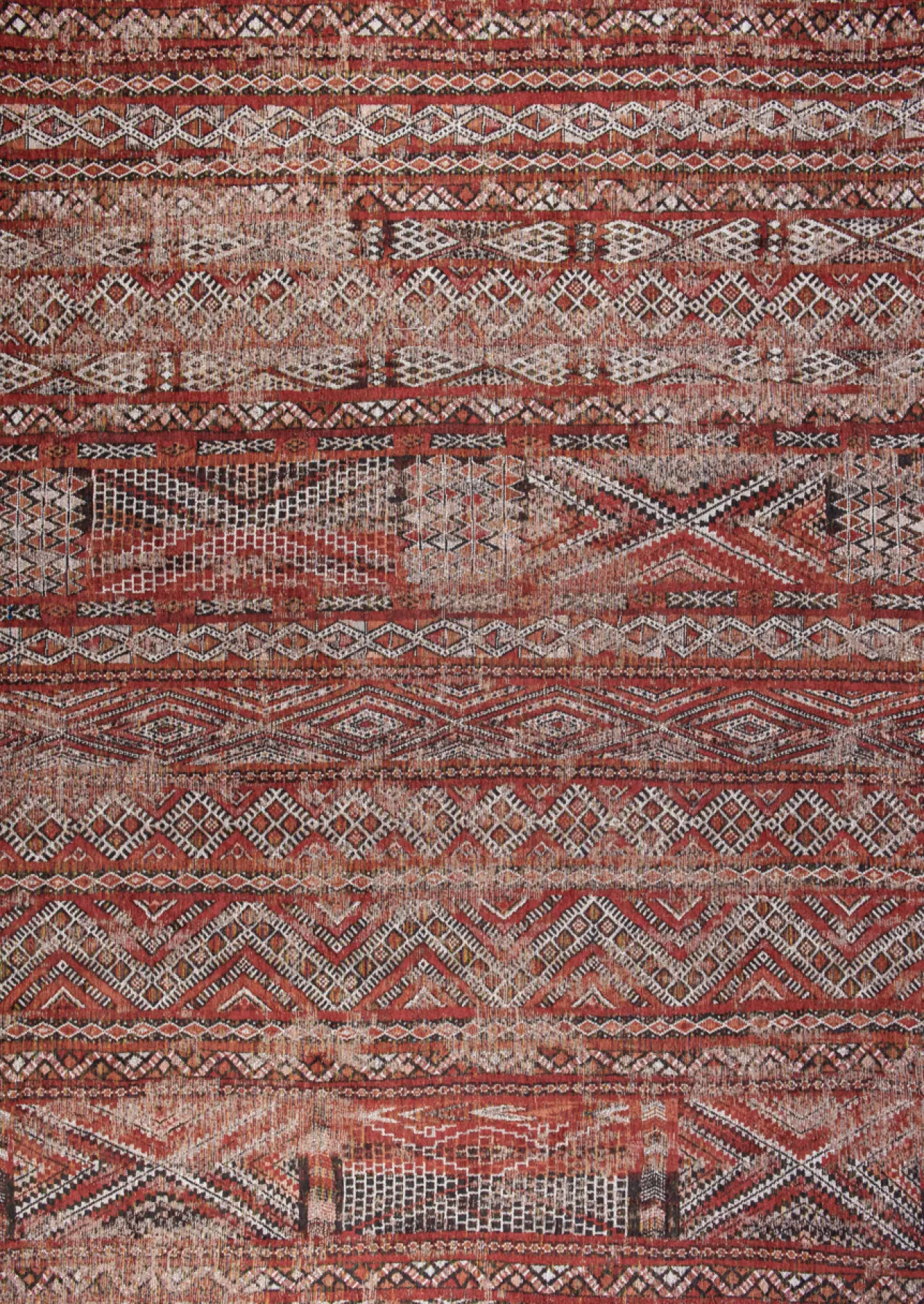 Ecorugs vloerkleed Kilim rood 140x200 cm