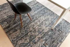 Ecorugs vloerkleed Kilim zwart 200x280 cm