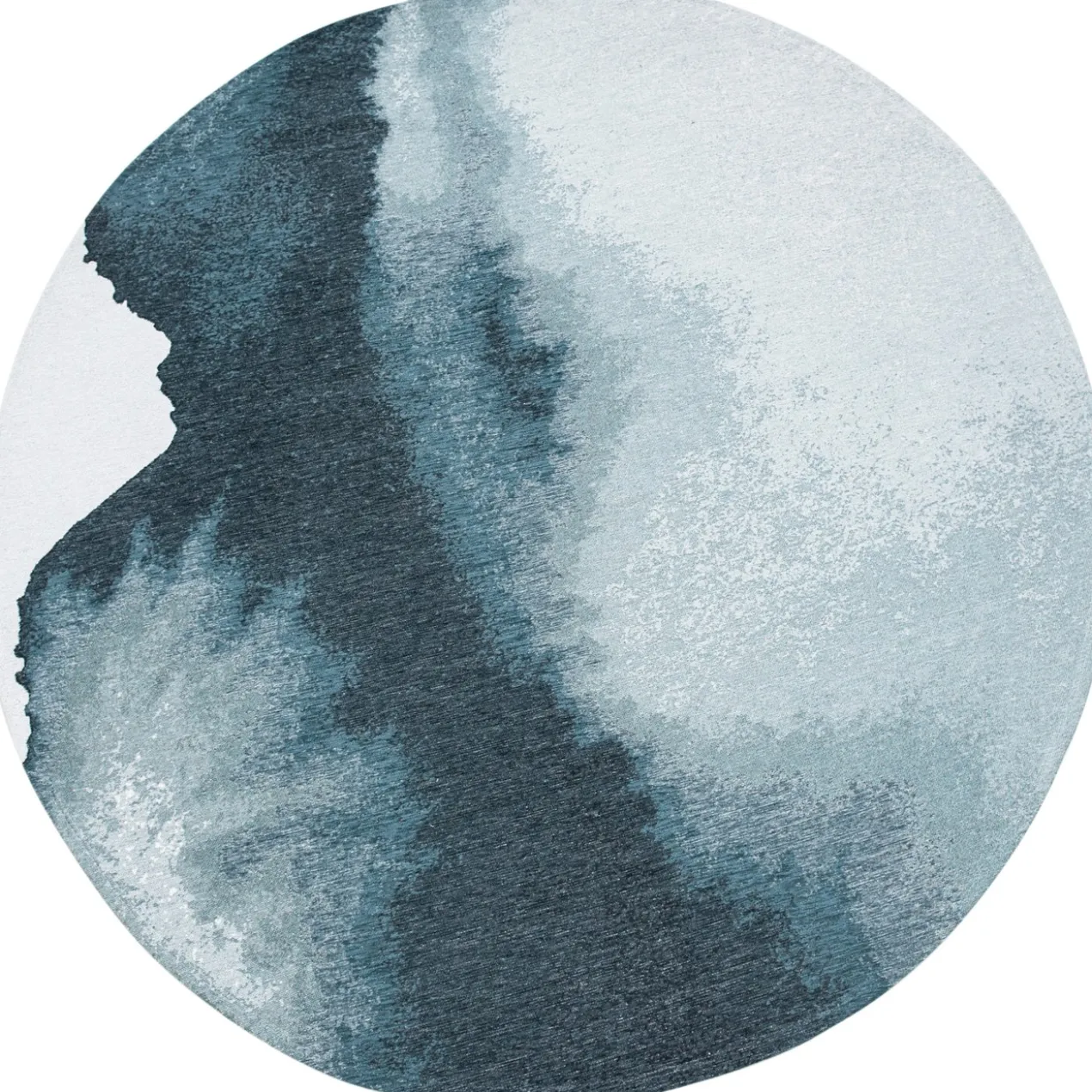Ecorugs vloerkleed Lagoon donkerblauw ∅ 240 cm